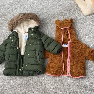 TWO 18-24 month little girls jackets!
